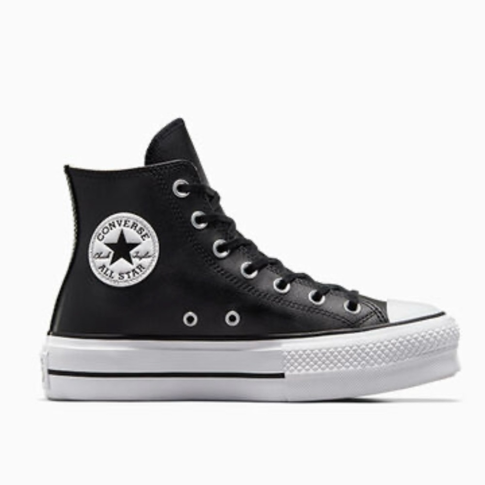Chuck Taylor All Star Lift Platform Leather Converse Size 8